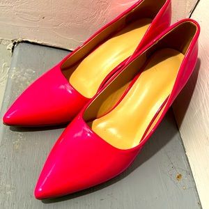 Magenta heels worn once